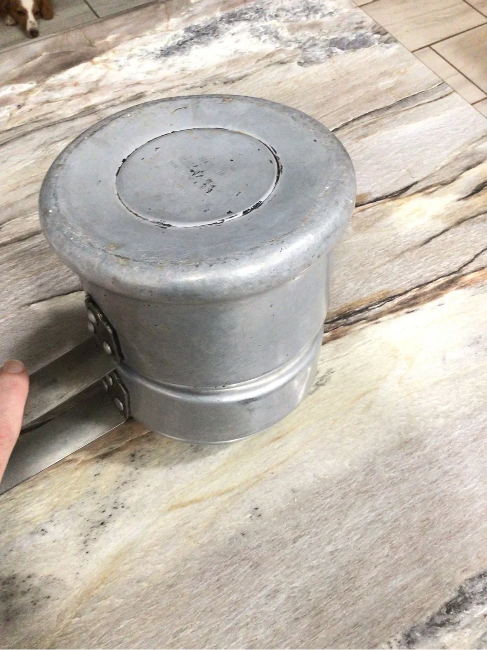 Vintage Sears Best Maid of Honor Heavy Aluminum Double Boiler 1.5 Qt No Lid